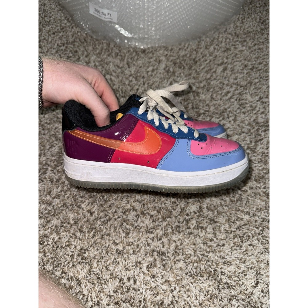 Nike Undefeated x Air Force 1 Low Total Orange Size 3.5 DV5255-400